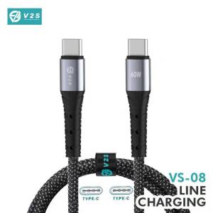 V2S VS08 PD Fast Charging Data Cable &  Data Transmission Cable
