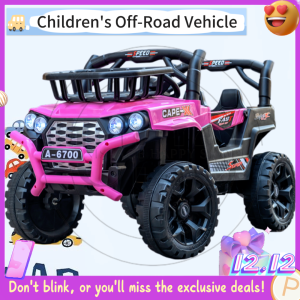 Children Electric Car for kids Jeep Off-road 4 wheel Rechargeable remote control toy childrens ride-on car 1-6 Years
