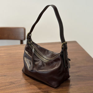 BeeGreen Women Genuine Leather Small Shoulder Bag Elegant Commuter Bag Soft Sling Bag Casual Cellphone Bag