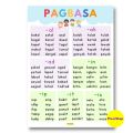 10 PCS. PAGBASA EDUCATIONAL CHARTS LAMINATED A4 SIZE TAGALOG READING POSTERS. 