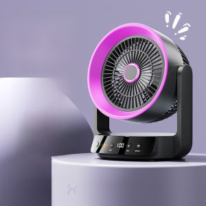 🌫️ Air Circulator Fan/Desk Circulator/Small Fan/Desktop Fan/Quiet Adjustable Speed Fan Energy Saving Adjustable Wind Timer Brushless Motor For Healthy Sleep – 100-Speed Timed Desktop Circulation Fan