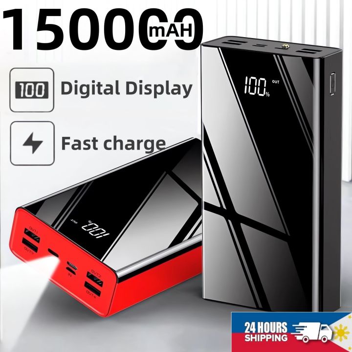 Powerbank Heavy Duty Original 150000mah Power Bank Fast Charging With Led Digital Display 2 5352