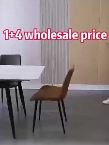 1+4 Dining Table (Free ️)Type 697&Dining Chair More Design Restaurant Quality Furniture