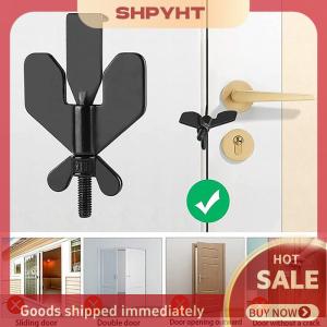 SHPYHT ความปลอดภัยของล็อคประตูสำหรับการเดินทาง ตัวล็อคประตูแบบพกพาสำหรับงานหนัก ตัวล็อคเพื่อความปลอดภัยในบ้านของโรงแรมแจมเมอร์