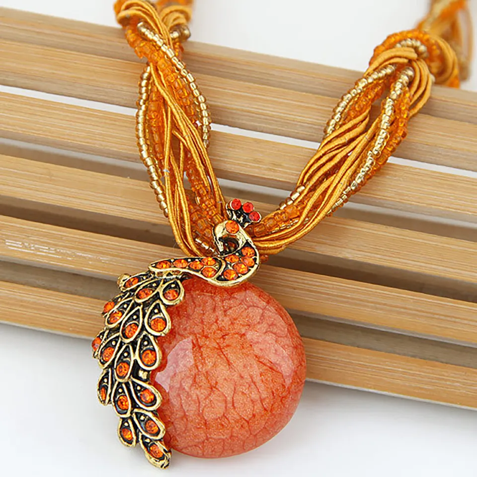 Statement Bohemian Accessories Womens Pendant Necklace Gift