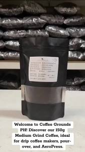 Coffee Grounds PH - Sagada Arabica Dark Roast 150g  Medium Grind Organic Arabica Coffee Grounds