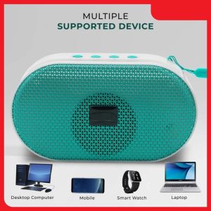 Speaker Bluetooth Wireless ERRLY A012 Bisa Stand Phone Dual Stereo Power Bass