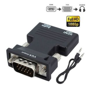 SAZ92 for HDTV 1080P Signal Transmission with Audio Cable Converter Female To Male HDMI To VGA Adapter