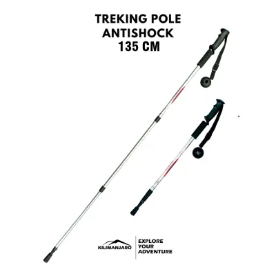 Trekking Pole Anti Shock 135 cm - Tongkat Hiking - Tongkat Gunung 135 cm
