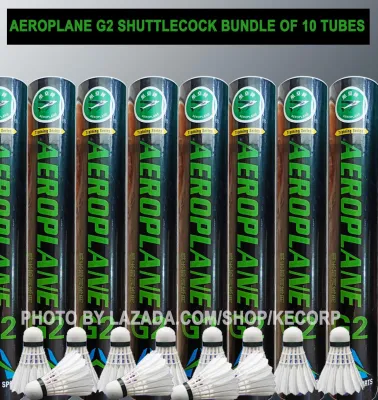 Aeroplane x10 tubes Shuttlecock - Wholesale - Red Green Black Blue