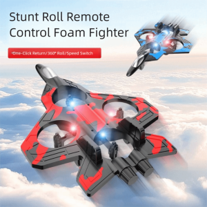 SKJK EPP Foam Remote Control Foam Fighter Gravity Sensing RC Drones RC Hobby Jet Plane Mini Model Rechargeable Four Motor Helicopter Toy Kids Toddlers Children