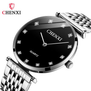 Couples watches Chenxi steel band watches for women and men in-stock wholesale cross-border foreign trade live streaming couples quartz slim watches