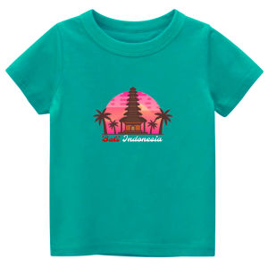 Tshirt kids kaos oblonganak laki-laki prempuan usia1-12tahun sablon CANDI KUNING BALI INDO