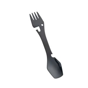 YIYU STUDIO Picnic Hiking Stainless Steel Portable Multifunctional Outdoor Tableware Spork Fork Spoon