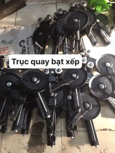 Phụ kiện bạt xếp giá rẻ  Tay quay bạt xếp (trục quay cáp) 18cm - có tăng cáp
