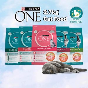 PURINA ONE Dry Cat Food 2.7kg — Complete Balanced Nutrition for Adult Cats High Quality Protein Premium Cat Food