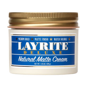 Layrite Deluxe Natural Matte Cream - Matte | Medium Hold | Water Soluble