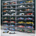 [Hanoi toys] Framework/Shelf/1:64 Model Car Display Box (with Dustproof Mica Cover) consists of 8 units, used for hot wheels/Minigt/Omica. 