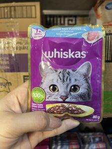 (Thùng 24 gói) Pate Whiskas Gói 80g Đủ vị Dành cho Mèo Mọi lứa tuổi mix vị - Sản Xuất Thái Lan