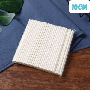 100pcs Paper Lollipop stick Cake Pop Candy Stick Batang Lollipop OPP plastic Lollipop Cakepops Plastic Bag