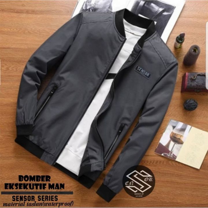 UNGSIRA Jaket Bomber Eksekutif Jaket Pria Jaket Kantor Kerja Jaket
