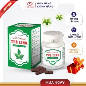 Giảo Cổ Lam Tuệ Linh [Chính hãng] - Hộp 100 viên - Hỗ trợ Phòng ngừa Bệnh Tim Mạch Tiểu Đường Mỡ Máu