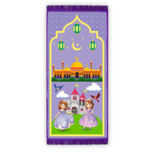 Sajadah Anak Seri Princess Printing Karakter Lucu Travel Praying Mat Baby Shark