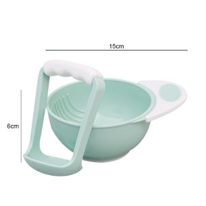 Baby Food Grinding Bowl Mash And Serve Bowl 2 in 1 Set Manual Grinding Food Maker MY308