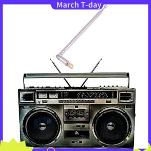 March เสาอากาศวิทยุ AM แบบยืดหดได้4ส่วน1ชิ้นเสาอากาศวิทยุหัวอเนกประสงค์ก้านดึงวิทยุ