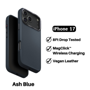 UNIQ Lyden Premium Leatherette iPhone 18 Pro Max Case / iPhone 17 MagClick Charging Phone Case