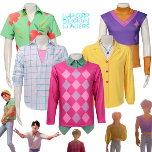 New Cos K-Pop: Demon Hunters Saja Boys Jinu Baby Abby Mystery Romance Anime Full Set Cosplay Halloween Stage Play Costume Shirt Clothes|