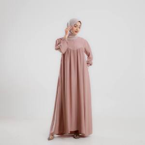 GAMIS INARA POLOS rayon twill premium muslim wanita panjang LD 120cm