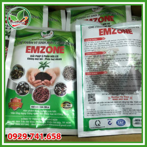 Combo 2 gói Emzone. Khử mùi hôi phân cá ủ đậu tương và rác thải sinh hoạt. Gói 200gr