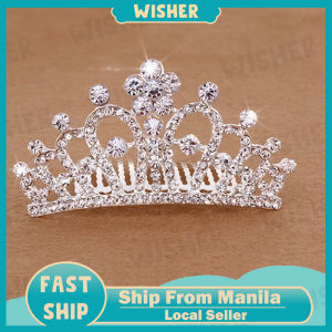 Childrens Crown Hair Clips Princess Crystal Crown Girls Fashion Beautiful Hair Accessories