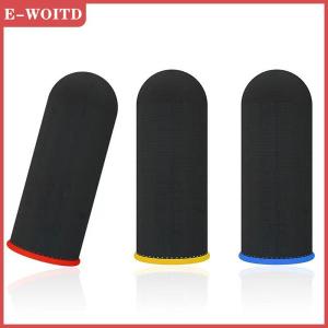 【E-WOITD】 ปลอกสวมนิ้วสำหรับเล่นเกม2ชิ้นระบายอากาศได้ปลายนิ้วสำหรับเล่นเกมป้องกันเหงื่อถุงมือสัมผัสหน้าจอสัมผัสสำหรับโทรศัพท์มือถือที่มีความละเอียดอ่อน