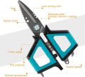 kaba Fishing Shears 6.3inch Fishing Scissors for Braided Line,Mono and Fluorocarbon Braid Fishing Line Cutters Serrated Blades Multi-Functional Shears. 