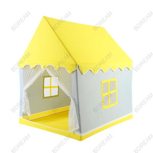 Spacious Indoor Tent for Kids Castle Playhouse Foldable Teepee Large Space Tent for Kids Play