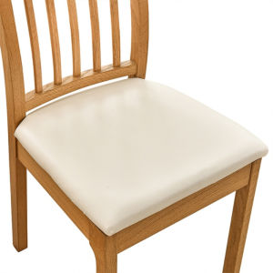 PU Leather Chair Seat Cover Removable Waterproof Oil Proof Kitchen Dining Chair for Hotel Banquet Wedding Home Decor