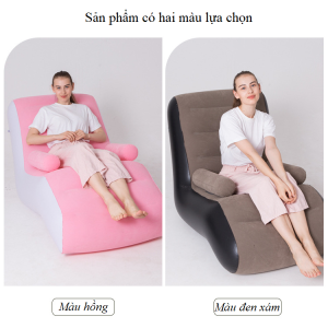 Ghế sofa bơm hơi hình chữ S có tay tựa Senyoubao TH6162