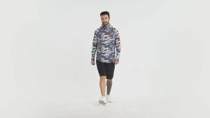 [Legend6] เสื้อเจอร์ซีย์ลายทหารแขนยาวเสื้อตกปลา + หน้ากากปิดหน้า UPF50ผู้ชายเสื้อตกปลามีฮู้ด