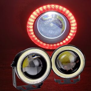 2PCS Car LED super bright fog lights ring lens high light transmission spotlights headlights