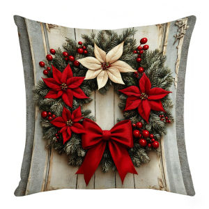 Pillow Case Pillow Holiday Decoration Christmas Embroidery Design Comfort Support
