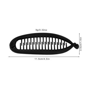 JJT Elegant Banana Hair Clip for High Ponytail and Bun Styling Fashionable Hair Accessory for Women