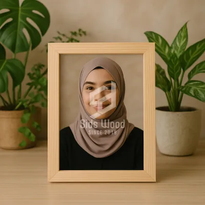 SidsWood [PG5R] Pigura Foto 5R 12.7x17.8 cm – Frame Kayu Jati Belanda Handmade Minimalis