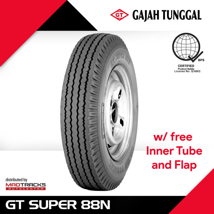 Gajah Tunggal 600-14 8PR GT Super 88N Tire or 600x14 with