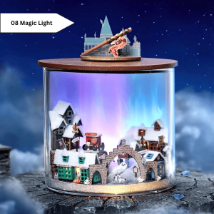 Ready Stock DIY Miniature Magic Dollhouse Light Jar LED Lampu Comel Hiasan Botol Mini Night Light Harry Potter Gift Idea Decoration Lamp Dekorasi Bilik Tidur Kreatif Hadiah Table Ornament Birthday Bedroom Living Room Study Aesthetic Handheld Display