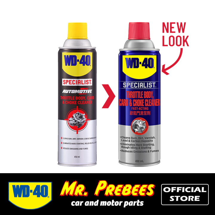 WD40 Specialist Throttle Body, Carb, Choke Cleaner 450ml Lazada PH
