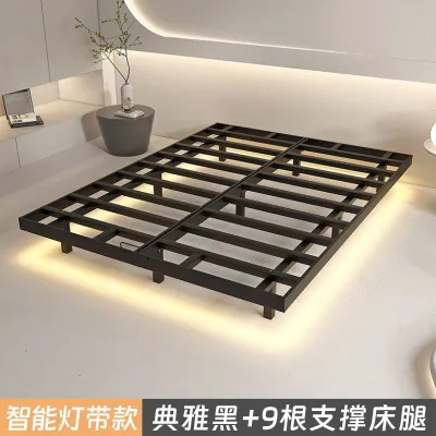 Suspending Iron Bed Frame Tatami Style Iron Hollow Bed