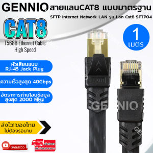 Elit สายแลน สาย Lan CAT8 สายเน็ต สายLink แบบมาตรฐาน SFTP Internet Network LAN ยาว (1235101520) เมตร T568B Ethernet Cable High Speed 40Gbps 2000MHz / RJ-45 Jack Plug  รุ่น Lan Cat8 SFTP04
