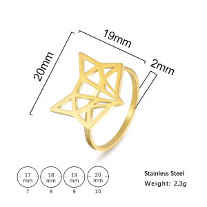 SKYRIM Titanium Stainless Steel Ring Fox Head Design Rings for Men Women Fashion Jewelry